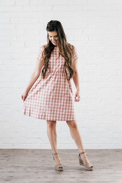 Kai Dress Pink & Cream