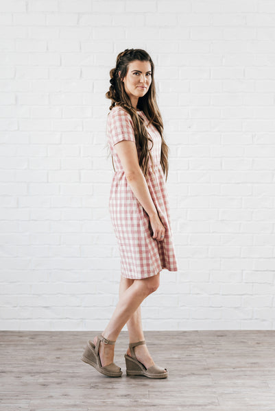 Kai Dress Pink & Cream