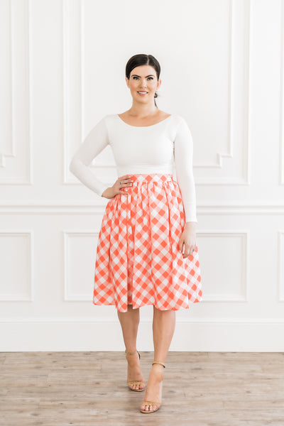 Picnic Coral Skirt