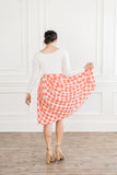 Picnic Coral Skirt