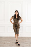 Leopard Ruffel Dress