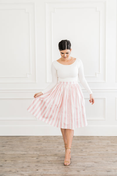 Cotton Candy Striped Skirt