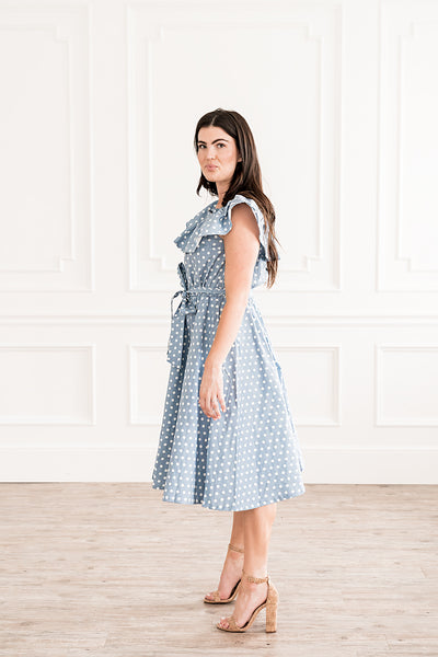 Blue Polka Dress
