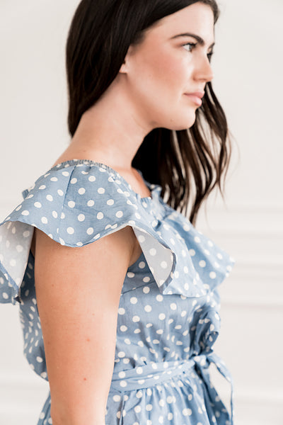 Blue Polka Dress