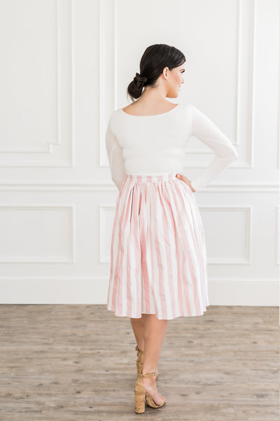 Cotton Candy Striped Skirt