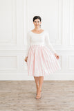 Cotton Candy Striped Skirt