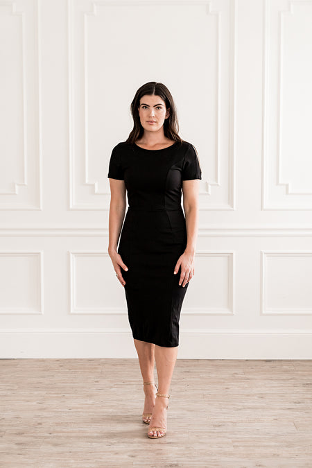 With This Ring Sheath Dress Black